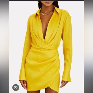 Gauge 81 Naha Short Dress - Yellow NWT